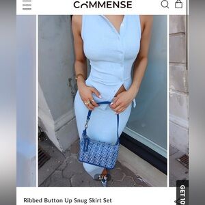 Snug Ribbed Skirt Set